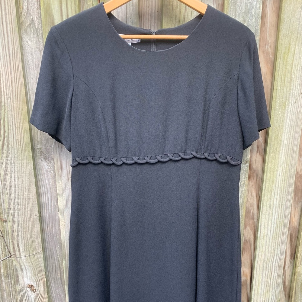 Talbots Vintage Black Dress in size 12
